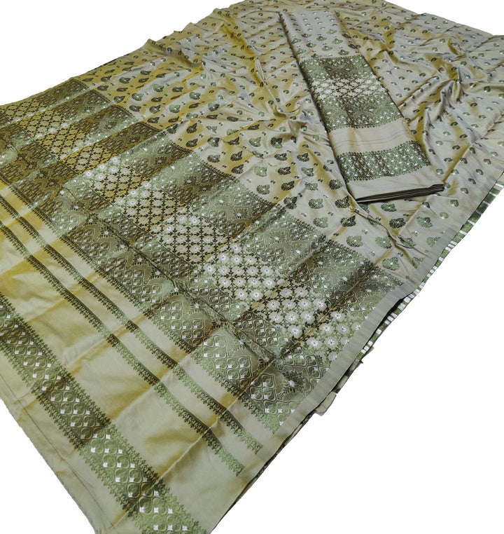 Colouring Jari Mix Set Mekhela Sador