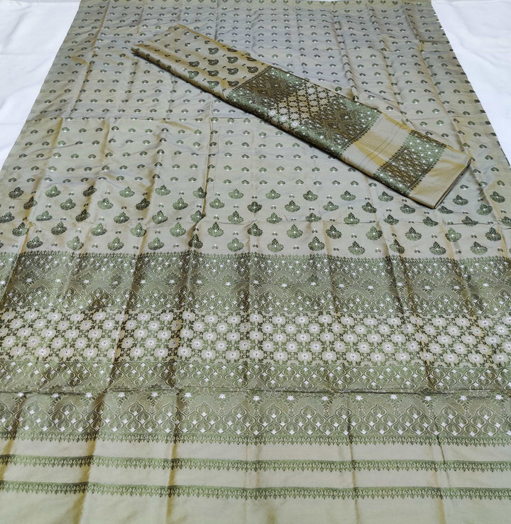 Colouring Jari Mix Set Mekhela Sador