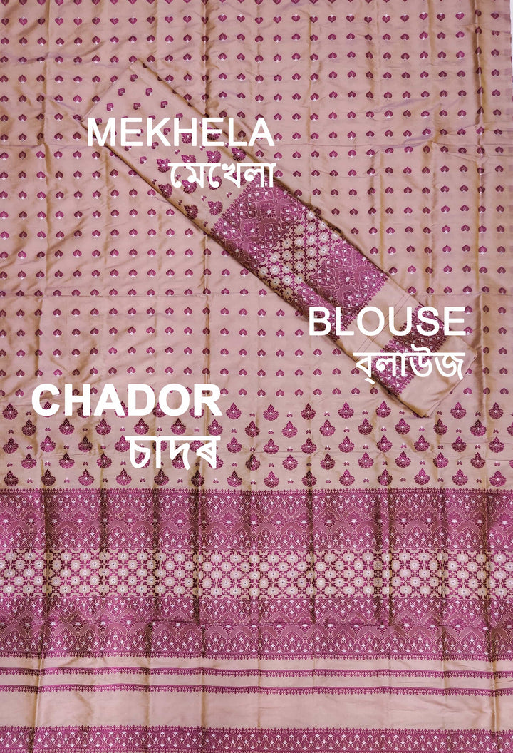 Colouring Jari Mix Set Mekhela Sador