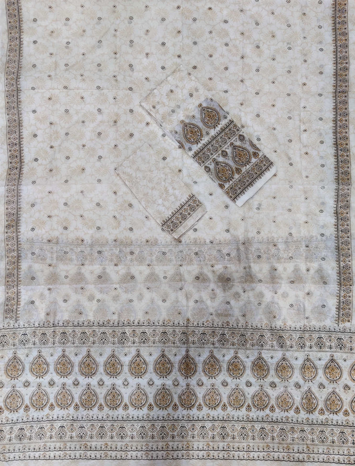 Printed Chanderi Cotton* Mekhela Sador - Braso Design