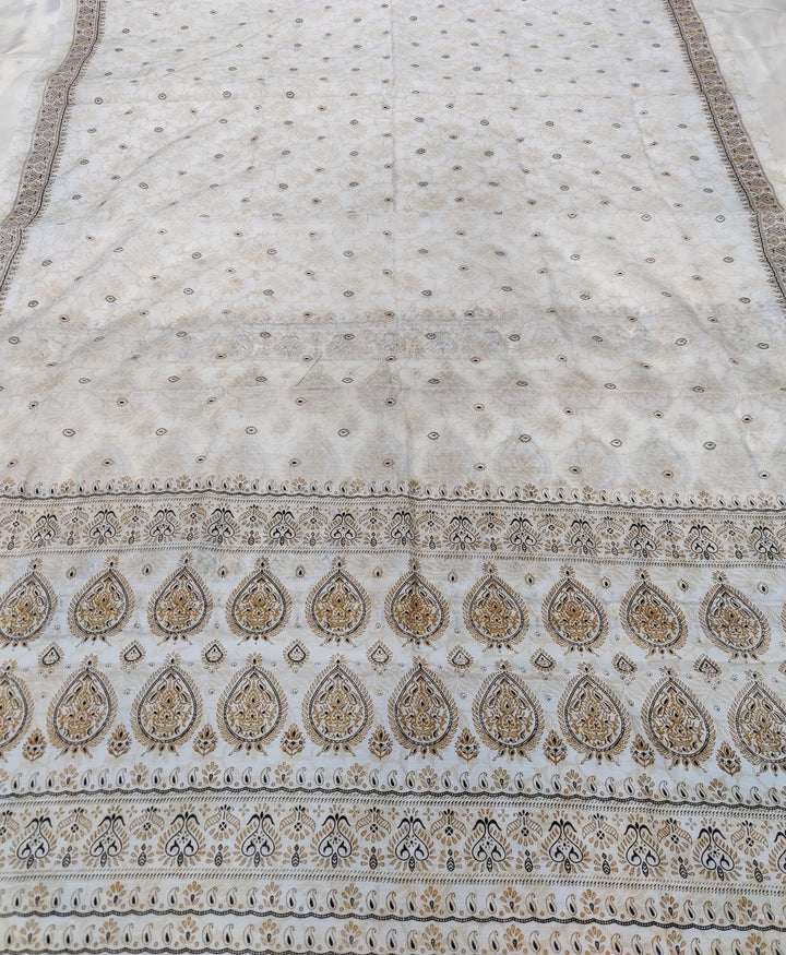 Printed Chanderi Cotton* Mekhela Sador - Braso Design