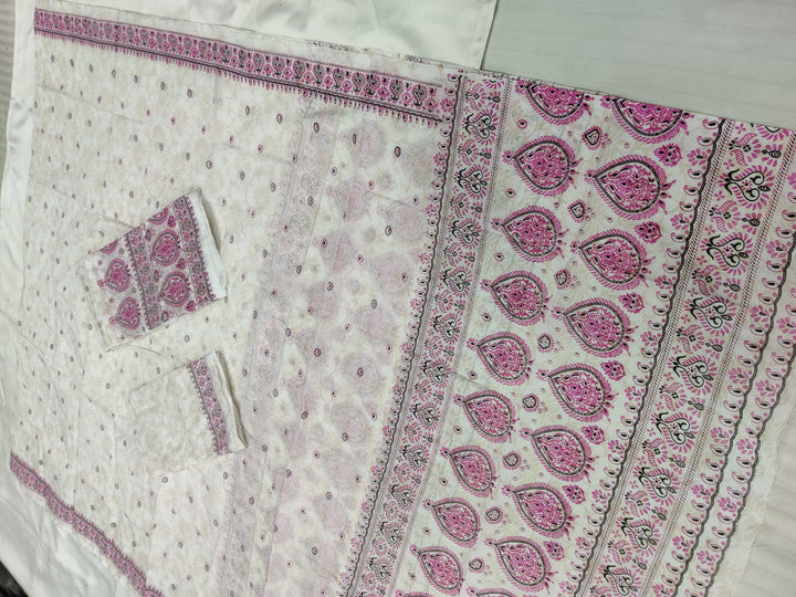 Printed Chanderi Cotton* Mekhela Sador - Braso Design