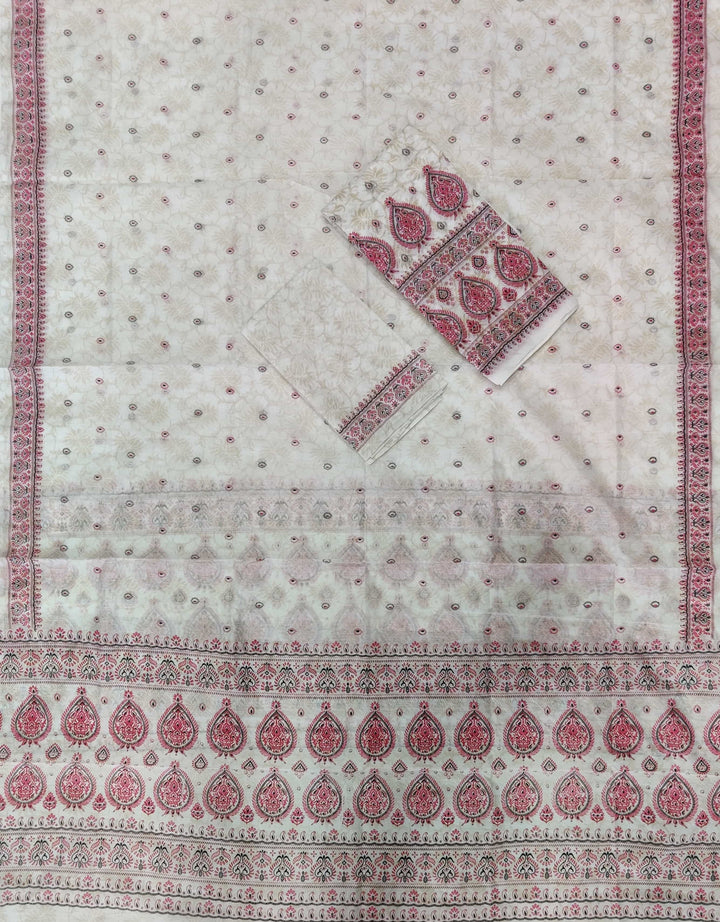 Printed Chanderi Cotton* Mekhela Sador - Braso Design