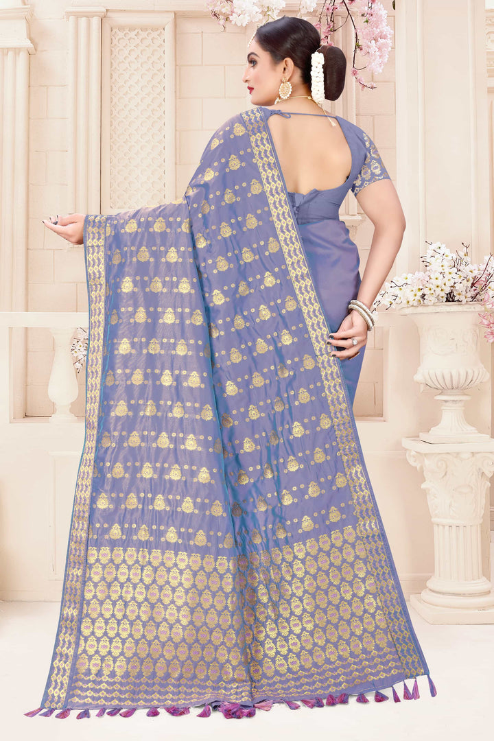 Soft Art-Silk Woven Assamese Saree