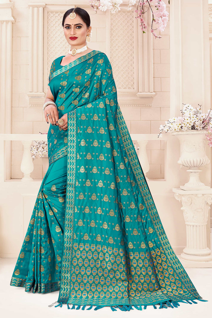 Soft Art-Silk Woven Assamese Saree